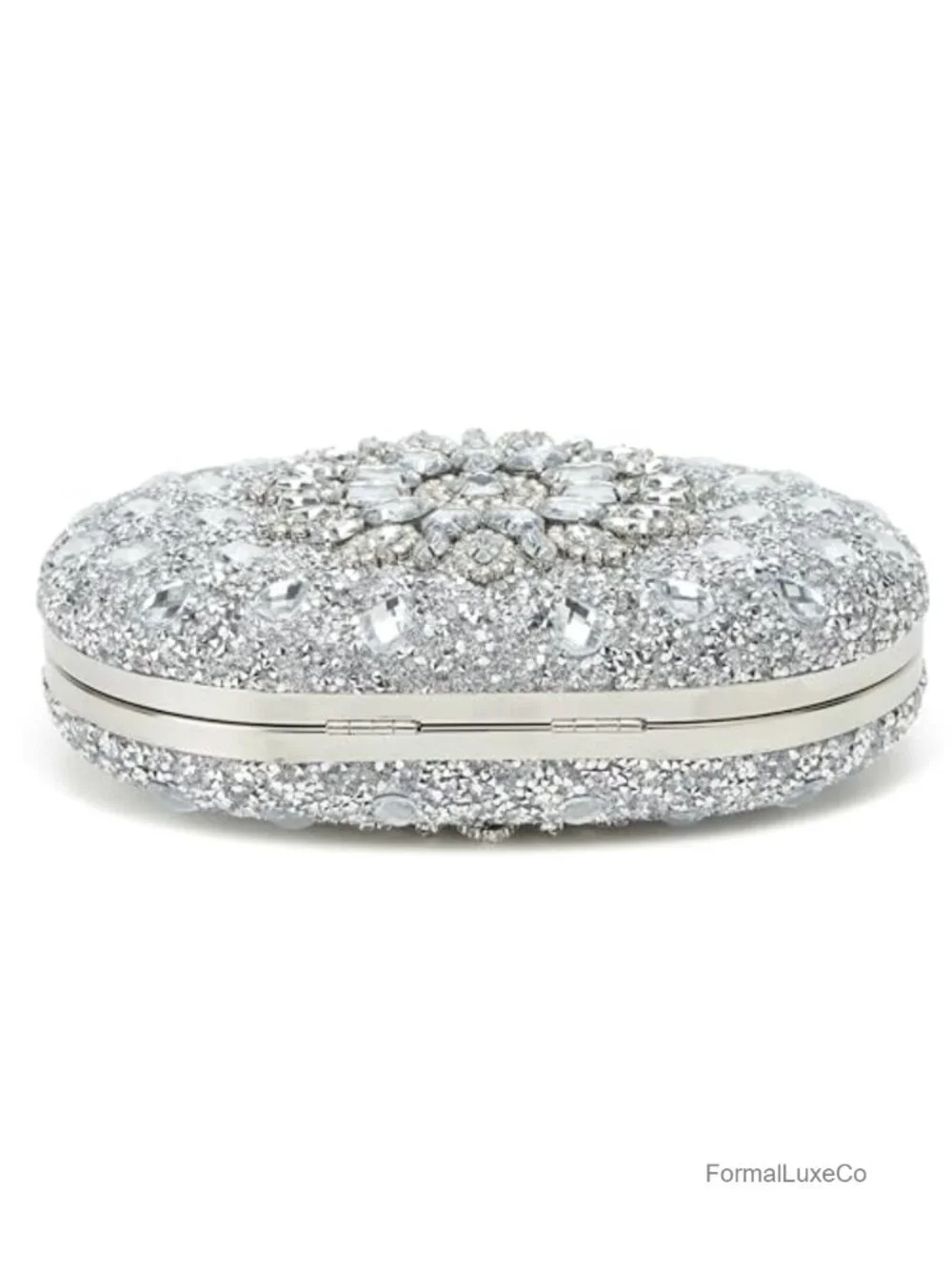 Double Sided Rhinestone Clutch Evening Bag Crystal Diamond Wristlet Wrist Purse